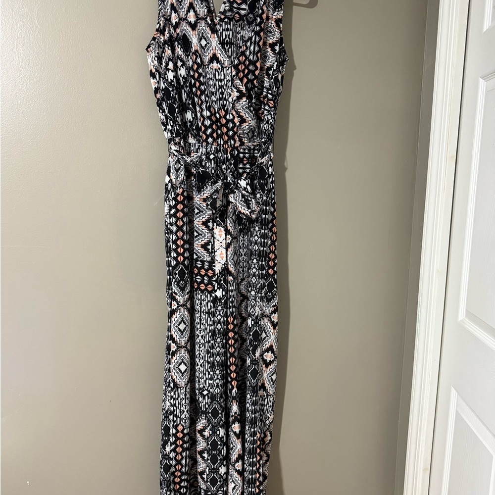 BeBop Black and White Jumpsuit Chic and Versatile